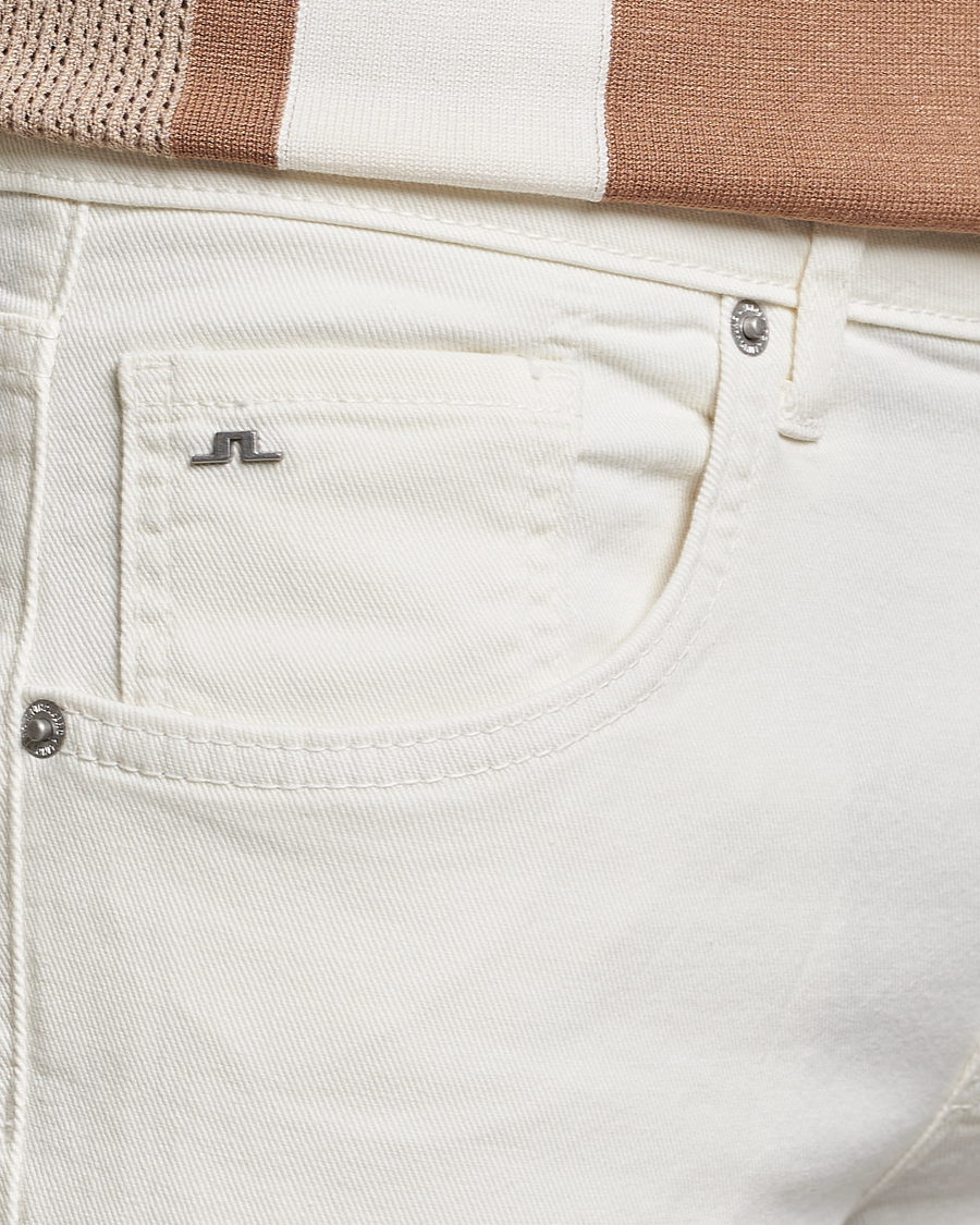 Herre | Bukser | J.Lindeberg | Jay Solid Stretch 5-Pocket Trousers Cloud White