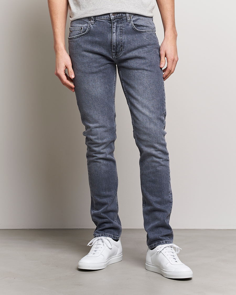 Herre | Tapered fit | J.Lindeberg | Cedar Greyish Organic Cotton Jeans Granite Grey