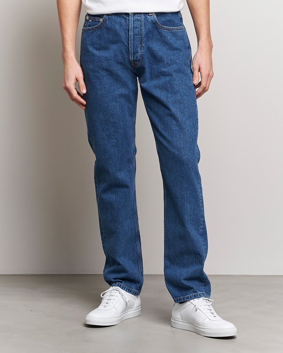Herre | Jeans | J.Lindeberg | Cody Flat Indigo Regular Jeans Mid Blue