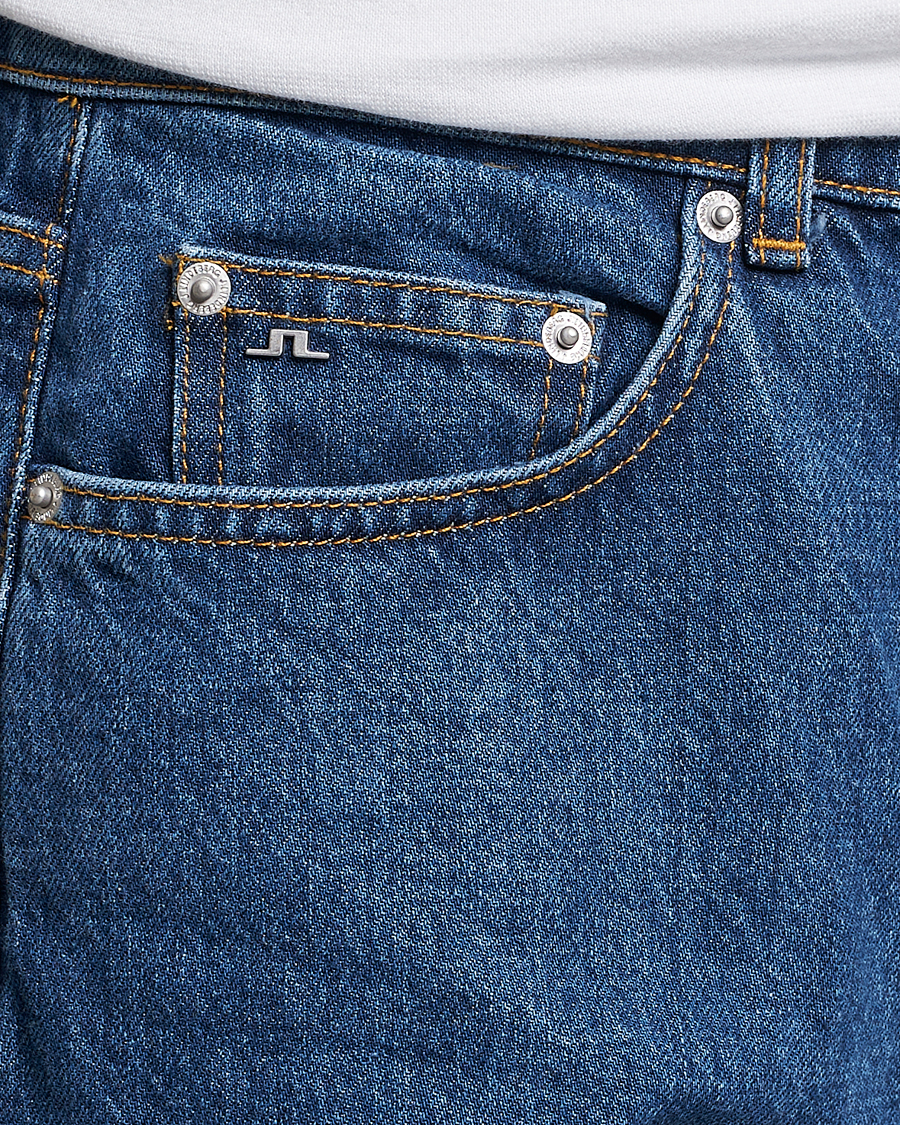 Herre | Jeans | J.Lindeberg | Cody Flat Indigo Regular Jeans Mid Blue