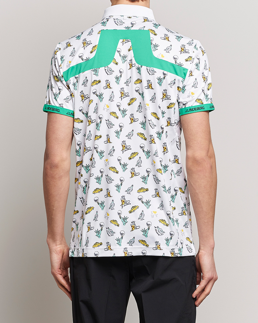 Herre | Polotrøjer | J.Lindeberg | KV PGA Printed Jersey Polo White