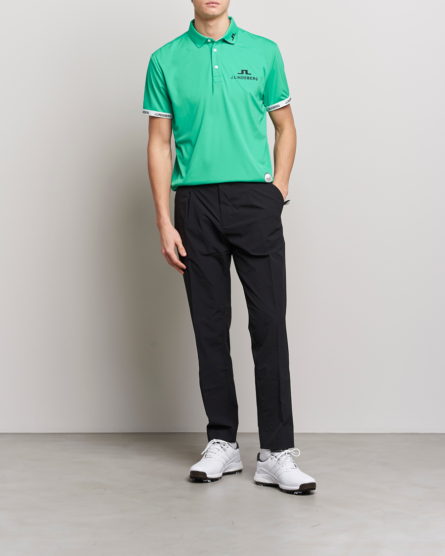Herre | Polotrøjer | J.Lindeberg | KV PGA Printed Jersey Polo Blarney Green