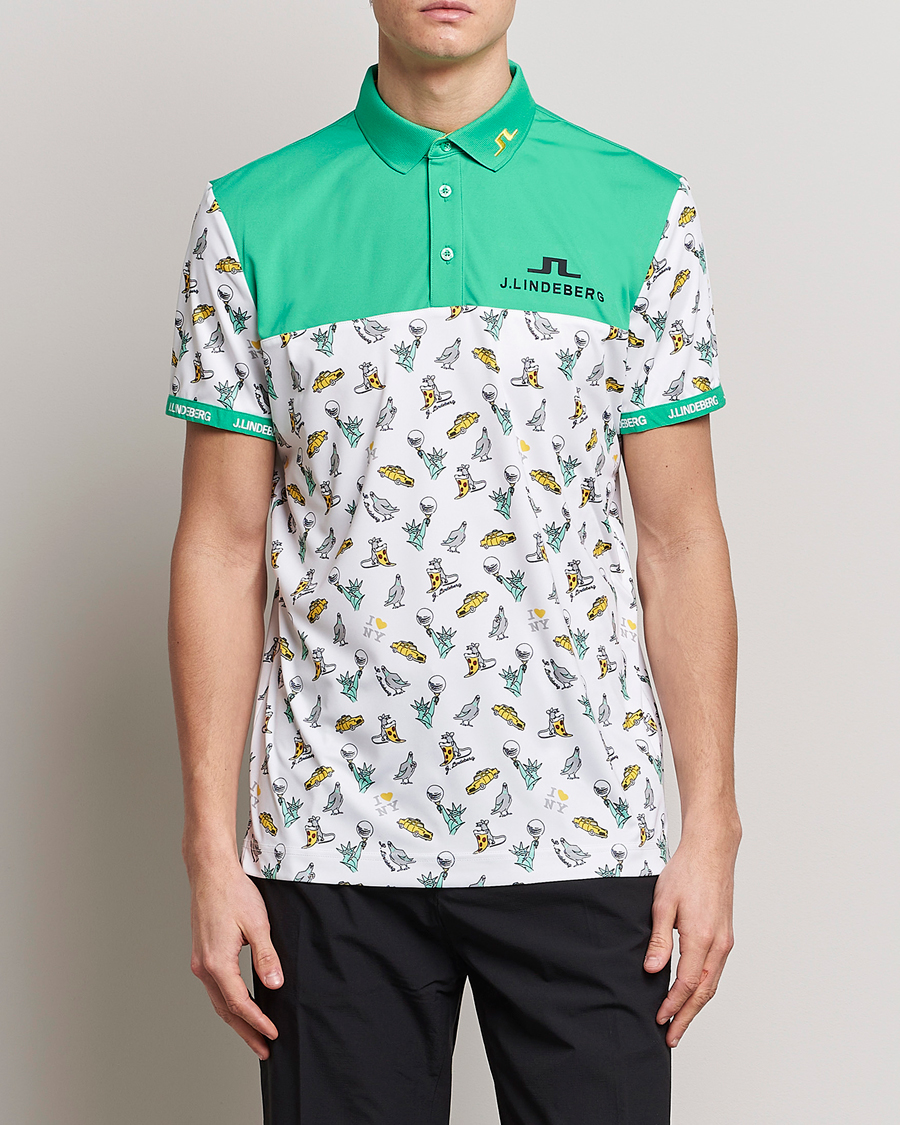 Herre | Golf | J.Lindeberg | Jeff PGA TX Jersey Polo White