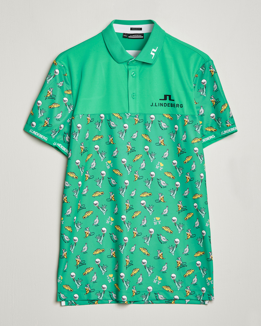 Herre | Polotrøjer | J.Lindeberg | Jeff PGA TX Jersey Polo Blarney Green