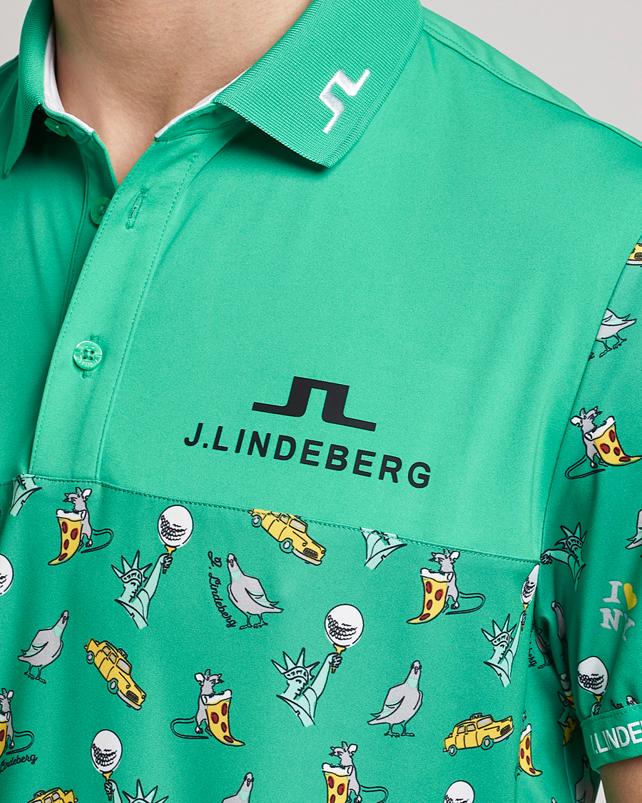 Herre | Polotrøjer | J.Lindeberg | Jeff PGA TX Jersey Polo Blarney Green