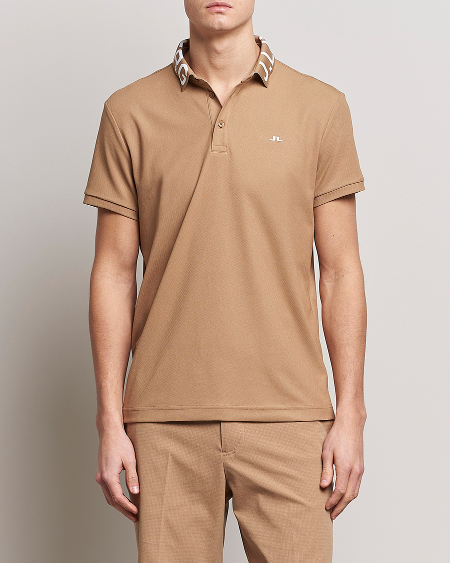 Herre | Polotrøjer | J.Lindeberg | Gus Regular Polo Tiger Brown