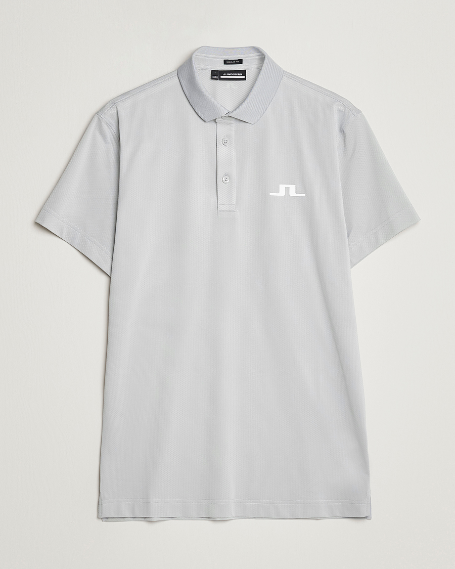 Herre | Polotrøjer | J.Lindeberg | Bridge Regular Fit Polo High Rise Grey
