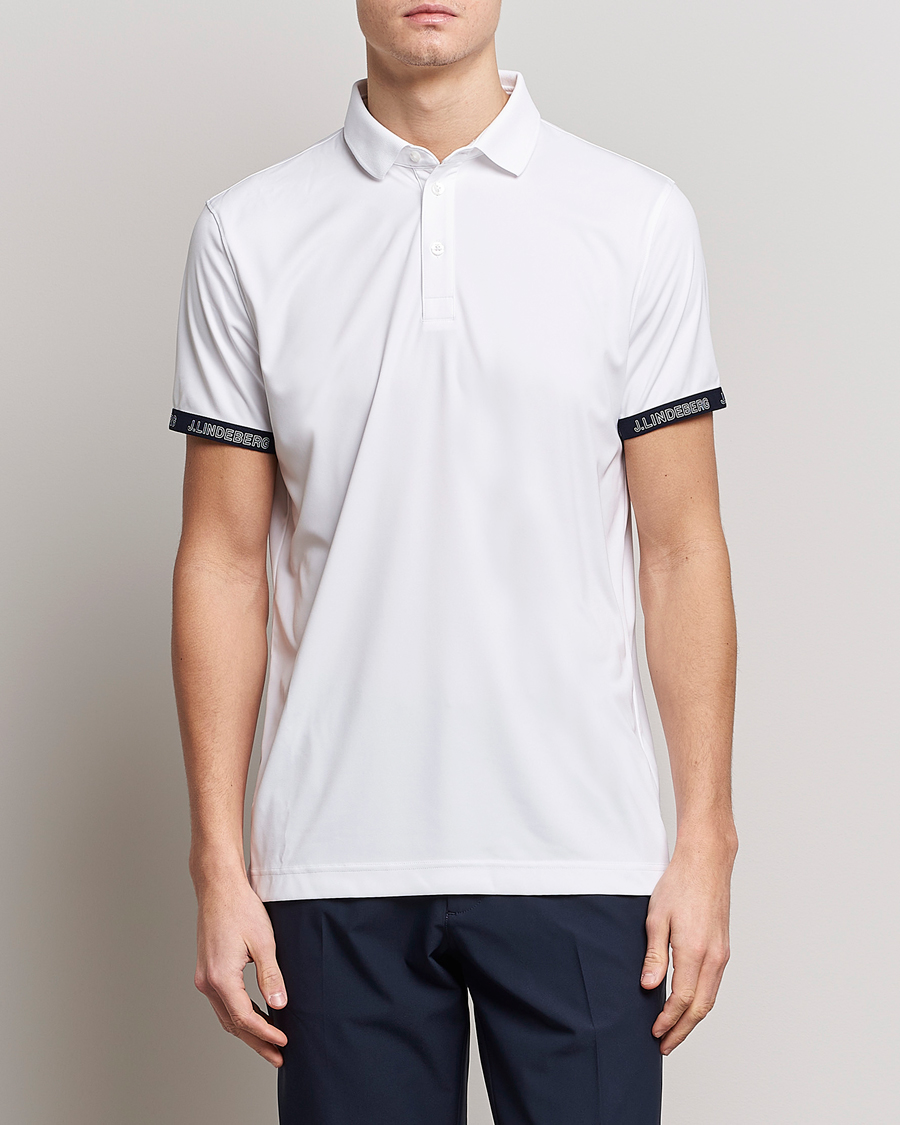 Herre | Golf | J.Lindeberg | Guy Regular Fit Polo White
