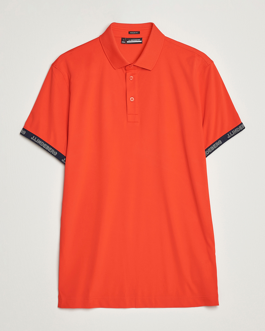 Herre | Polotrøjer | J.Lindeberg | Guy Regular Fit Polo Fiery Red