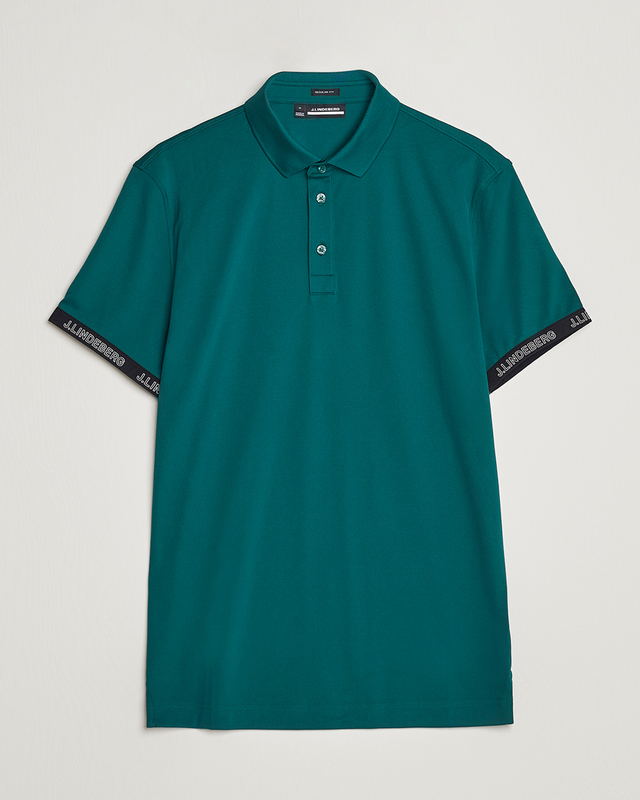 Herre | Polotrøjer | J.Lindeberg | Guy Regular Fit Polo Rain Forest