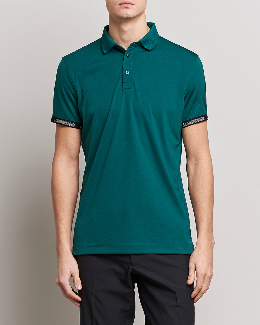 Herre | Golf | J.Lindeberg | Guy Regular Fit Polo Rain Forest