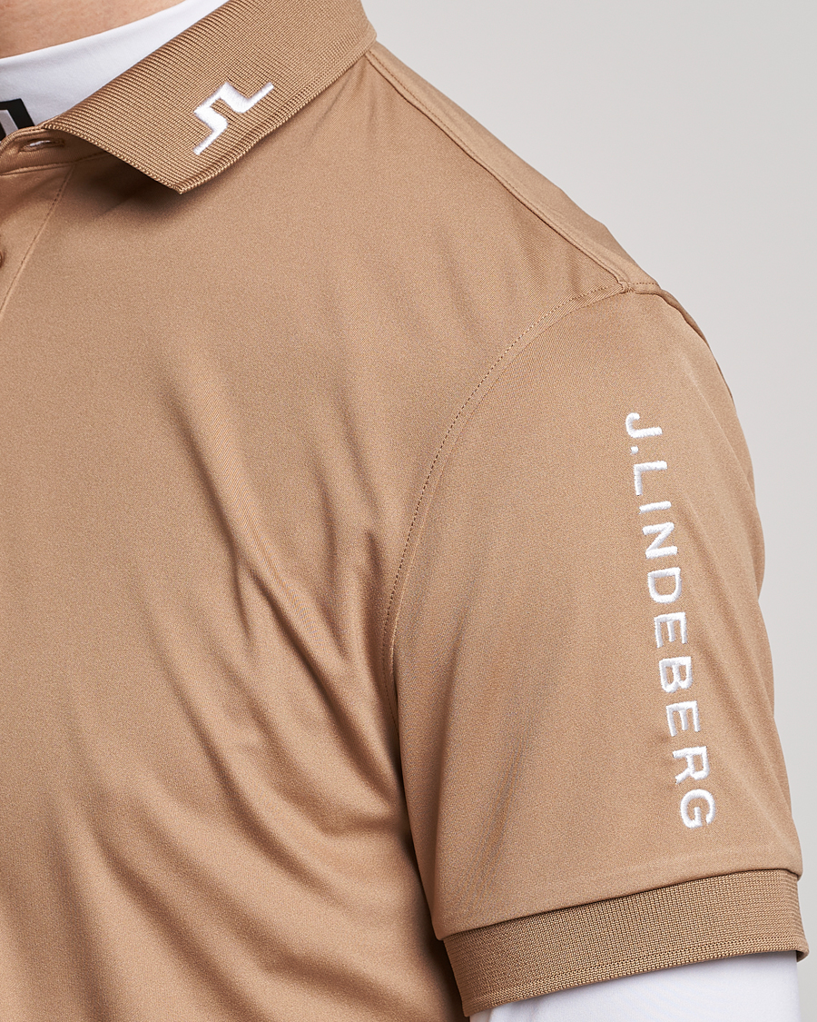 Herre | Polotrøjer | J.Lindeberg | Tour Tech Regular Fit Polo Tiger Brown