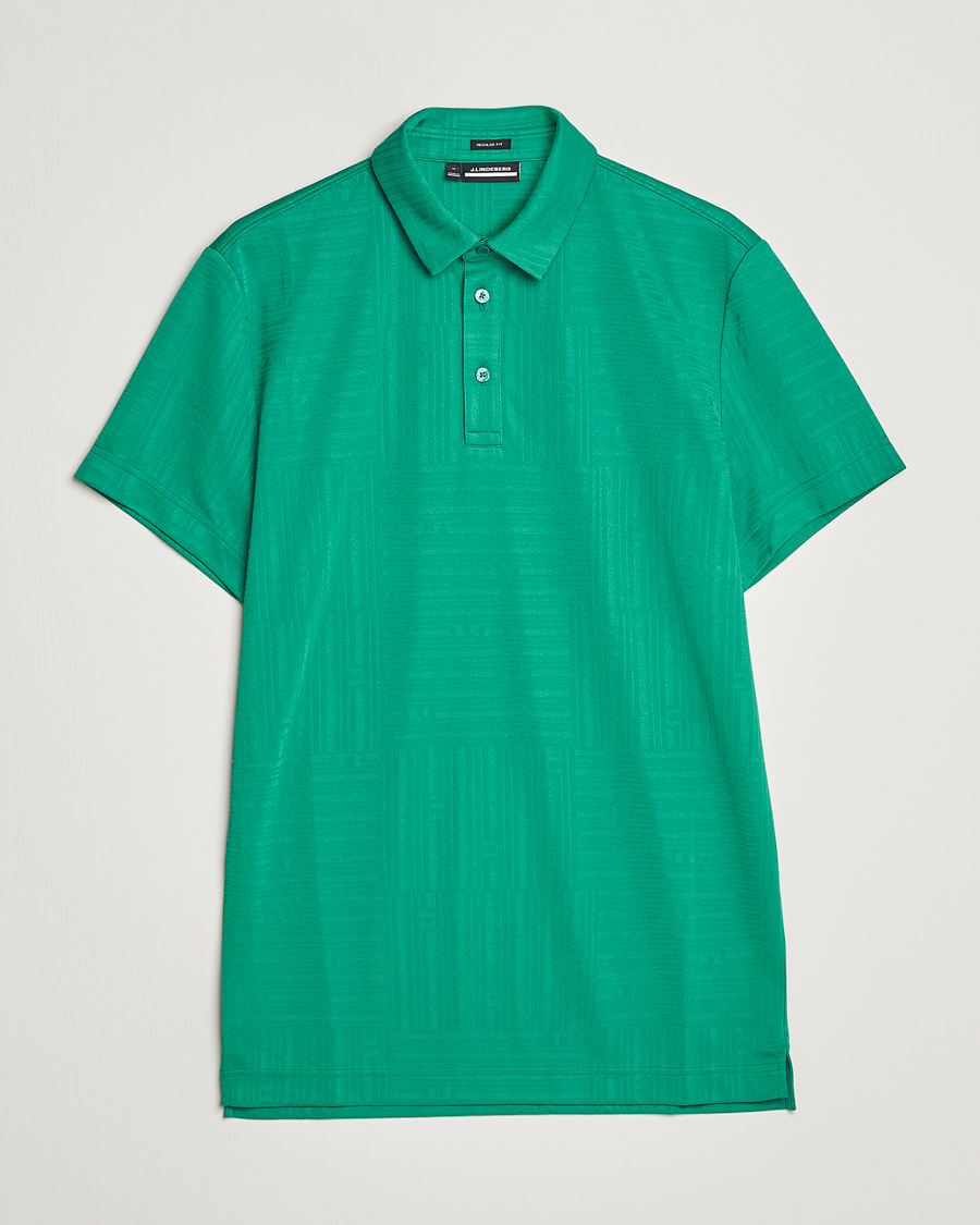 Herre | Polotrøjer | J.Lindeberg | Alfred Mesh Jacquard Regular Fit Polo Bosphorus