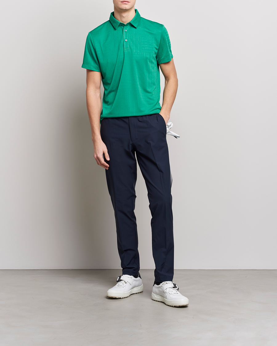 Herre | Polotrøjer | J.Lindeberg | Alfred Mesh Jacquard Regular Fit Polo Bosphorus