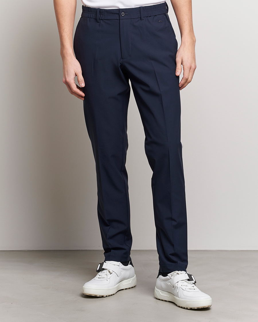 Herre | Bukser | J.Lindeberg | Stuart Stretch Stripe Golf Trouses Navy
