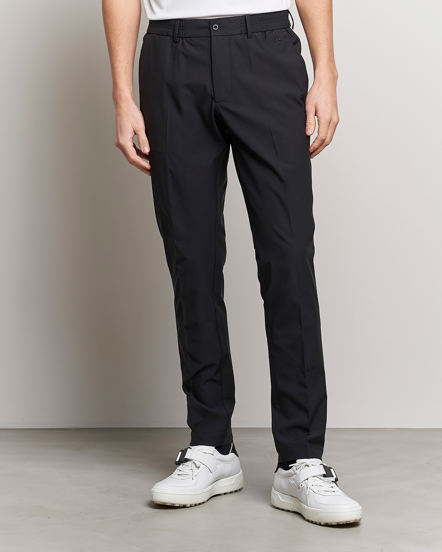 Herre | Bukser | J.Lindeberg | Stuart Stretch Stripe Golf Trouses Black