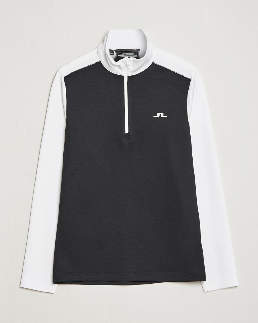 Herre | Trøjer | J.Lindeberg | Terry Mid Layer Half Zip White