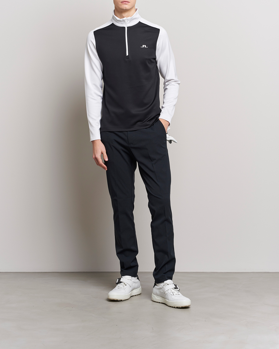 Herre | Trøjer | J.Lindeberg | Terry Mid Layer Half Zip White