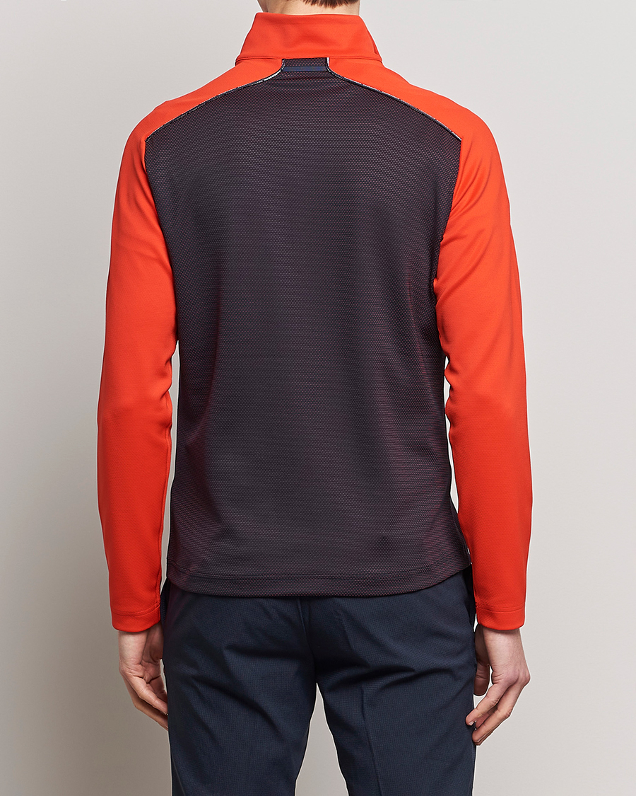 Herre | Trøjer | J.Lindeberg | Terry Mid Layer Half Zip Fiery Red