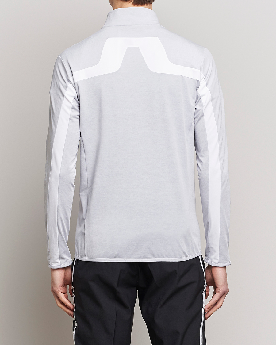 Herre | Trøjer | J.Lindeberg | Jarvis Mid Layer Full Zip Light Grey Melange