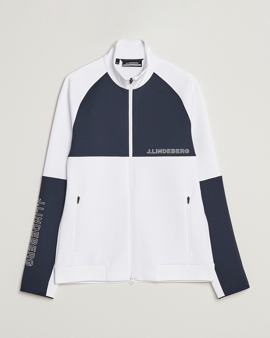 Herre | Jakker | J.Lindeberg | Lazarus Mid Layer Full Zip White