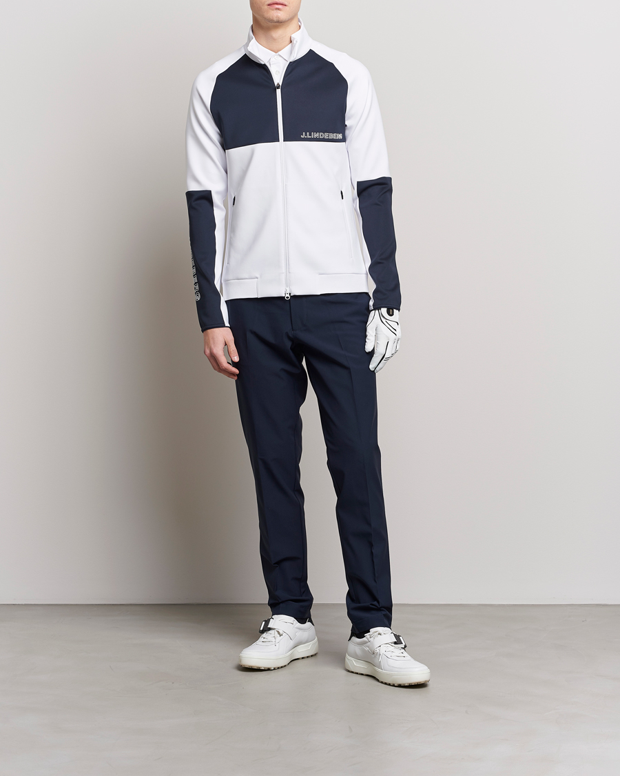 Herre | Jakker | J.Lindeberg | Lazarus Mid Layer Full Zip White