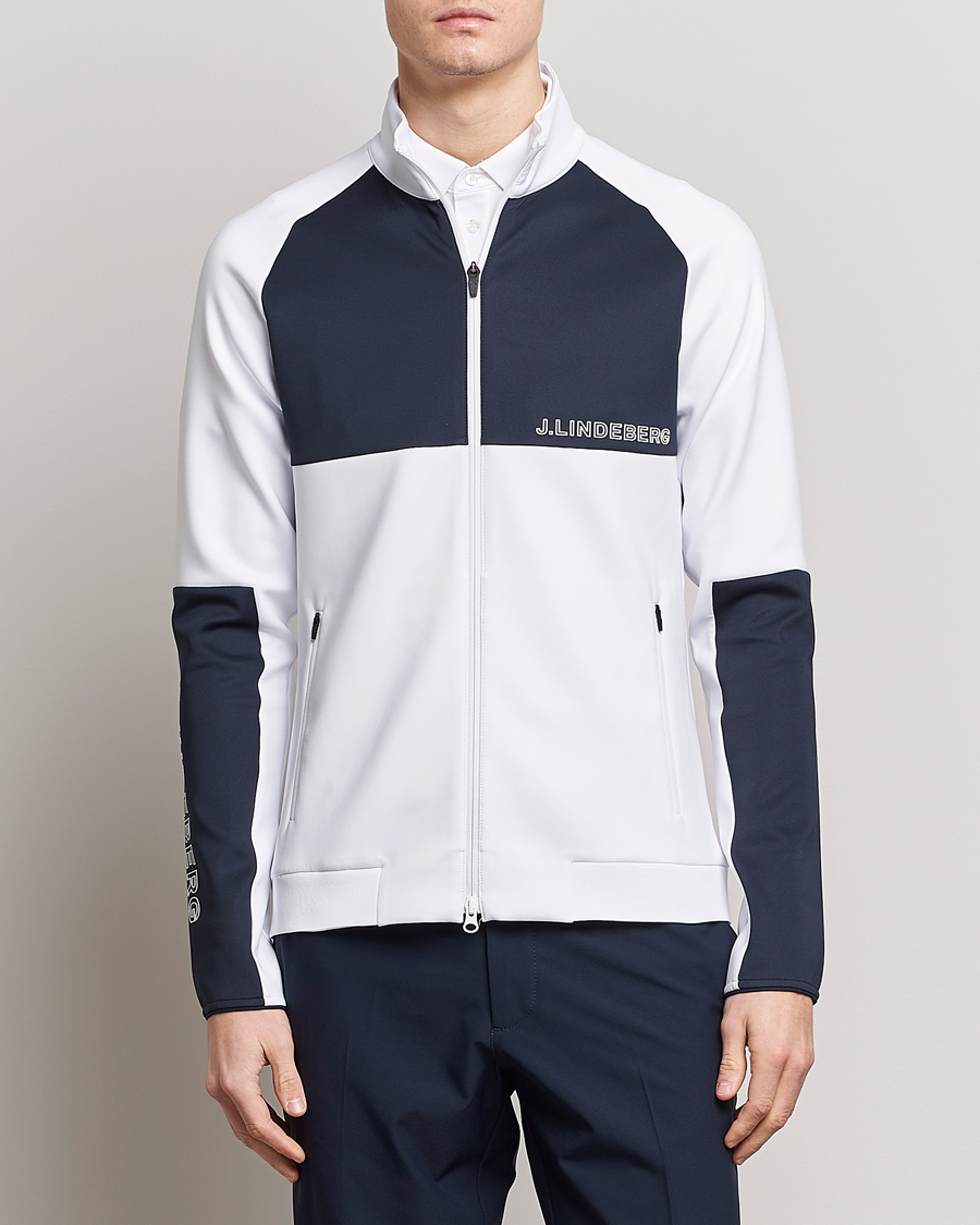 Herre | Jakker | J.Lindeberg | Lazarus Mid Layer Full Zip White