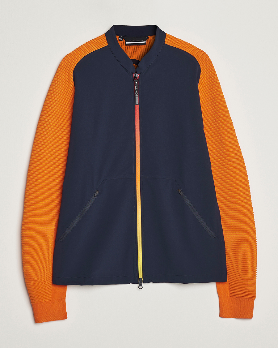 Herre | Jakker | J.Lindeberg | Rolf Hybrid Knitted Jacket Navy