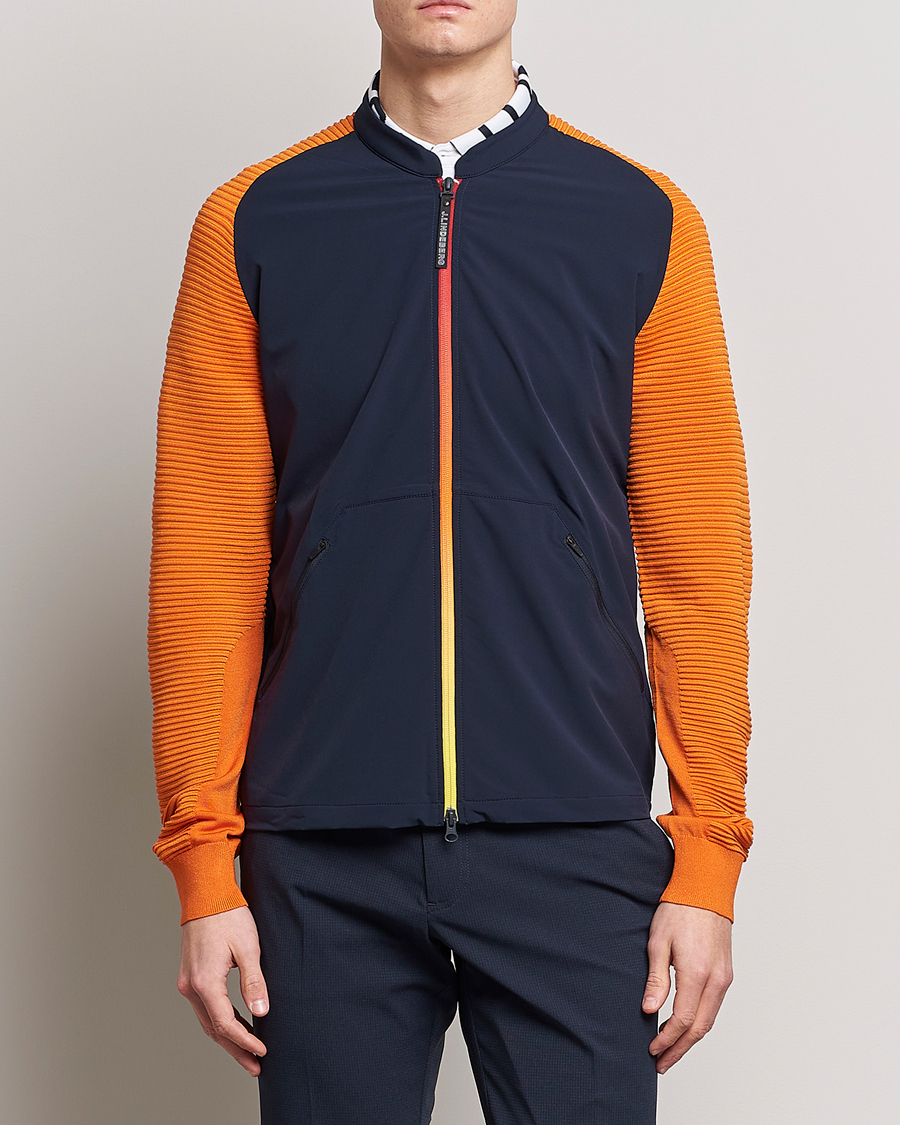 Herre | Golf | J.Lindeberg | Rolf Hybrid Knitted Jacket Navy