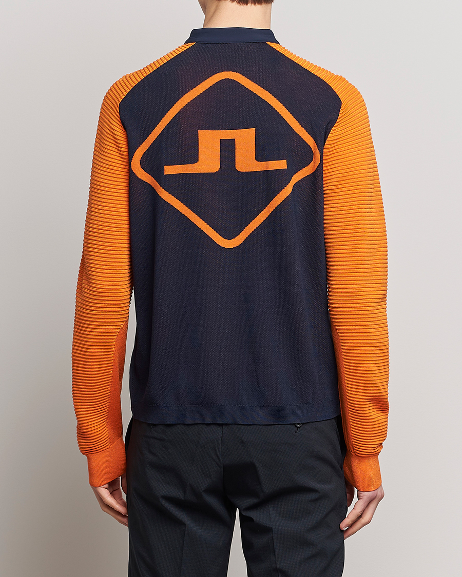 Herre | Jakker | J.Lindeberg | Rolf Hybrid Knitted Jacket Navy