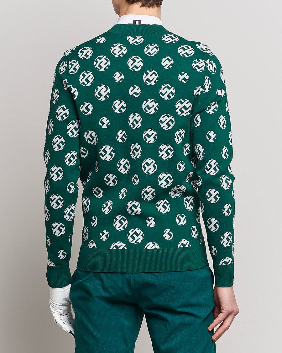 Herre | Trøjer | J.Lindeberg | Gus Jaccquard Knitted Sweater Rain Forest
