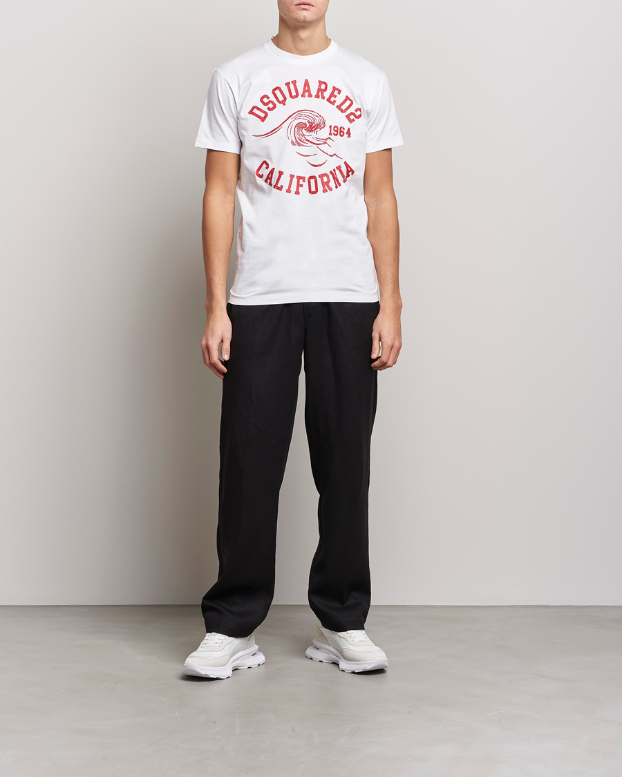 Herre | T-Shirts | Dsquared2 | California Tee White