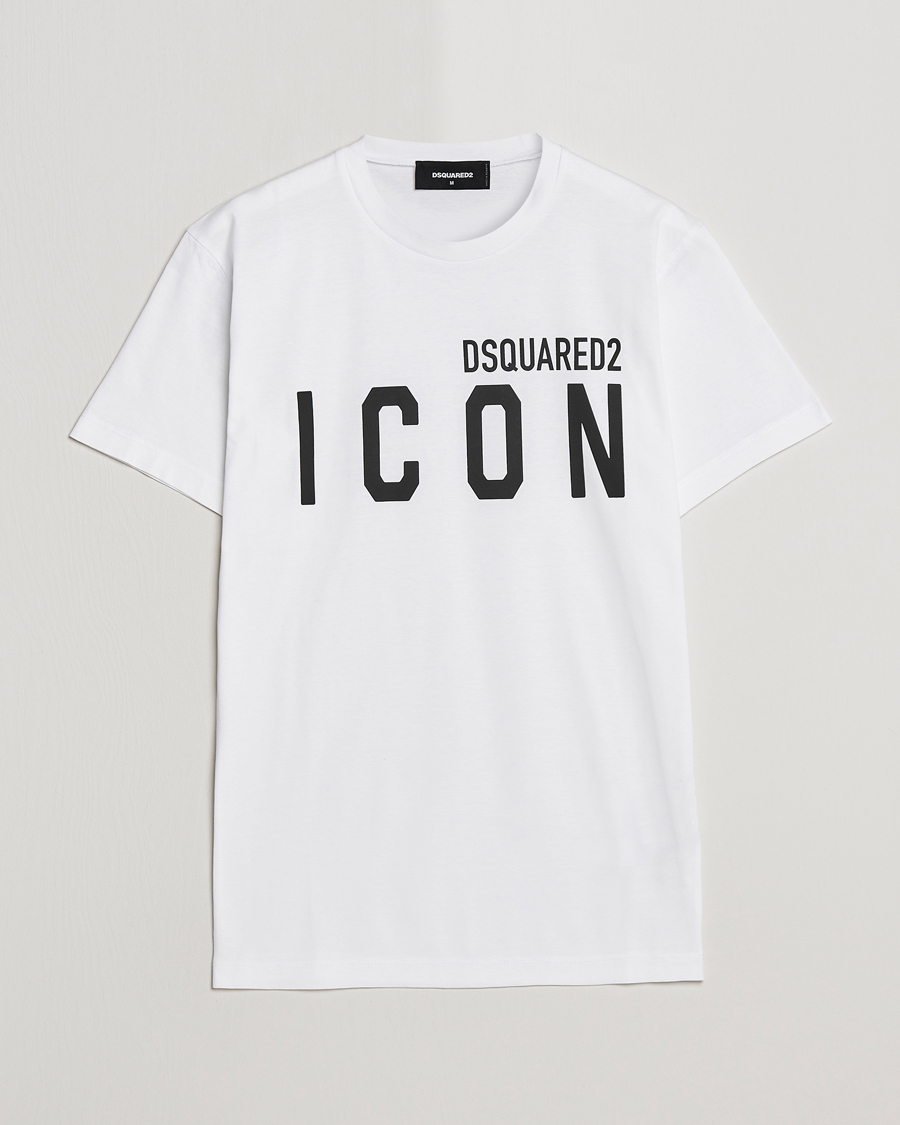 Herre | T-Shirts | Dsquared2 | Icon Logo Tee White