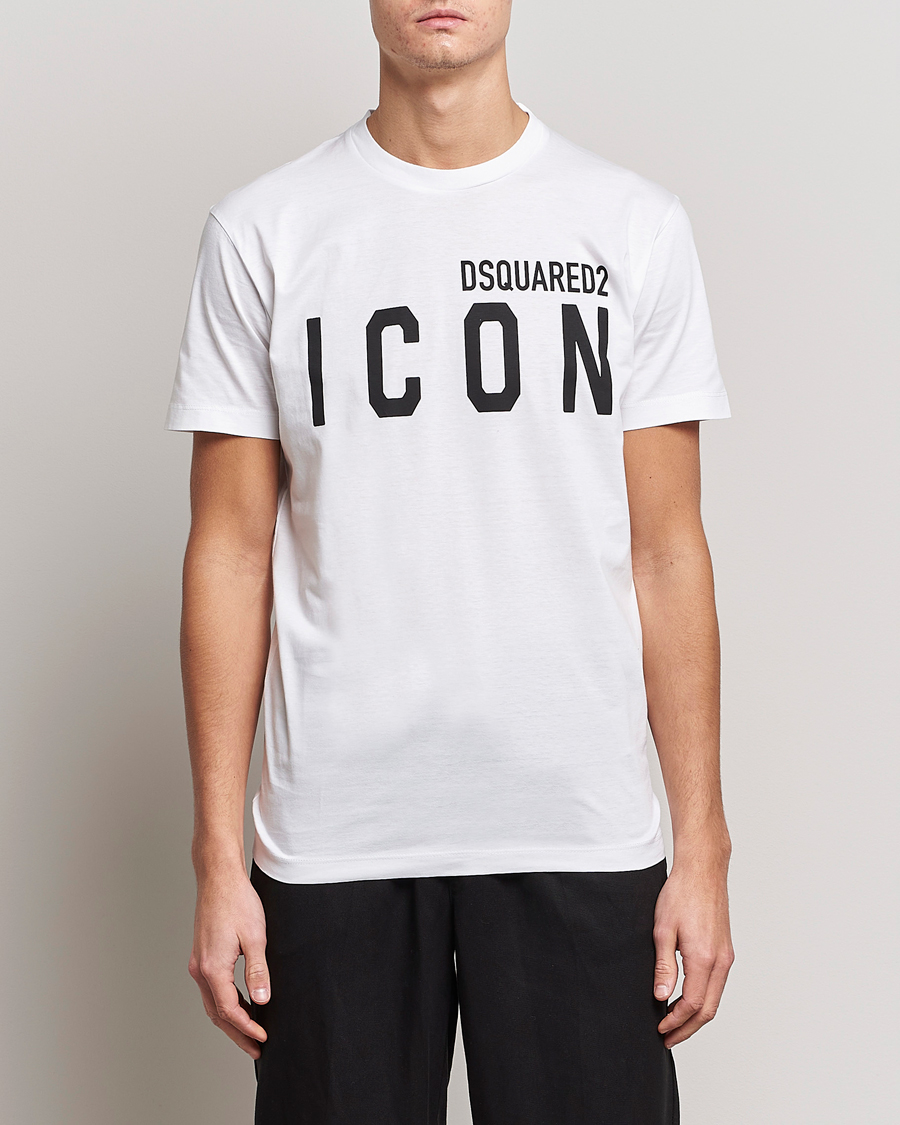 Herre | Tøj | Dsquared2 | Icon Logo Tee White