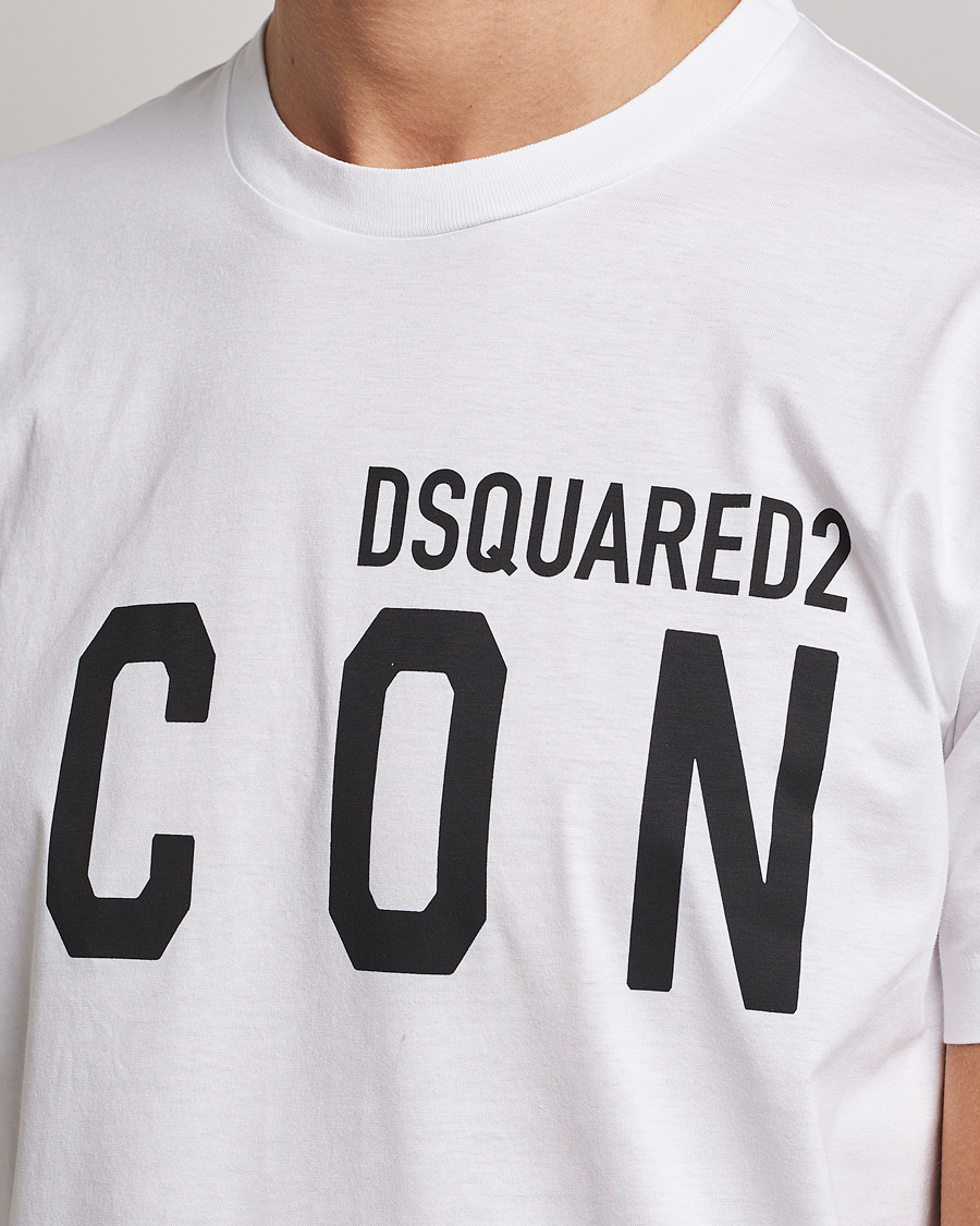 Herre | T-Shirts | Dsquared2 | Icon Logo Tee White