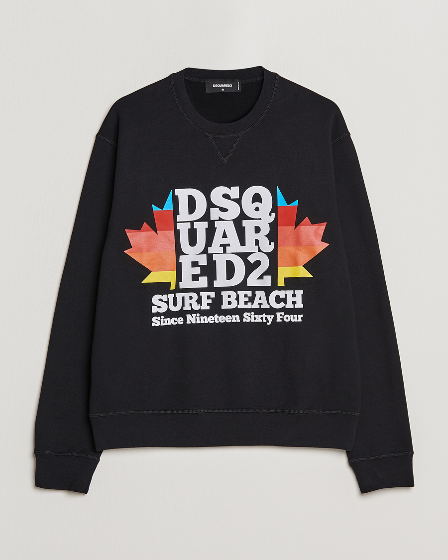 Herre | Trøjer | Dsquared2 | Surf Beach Sweatshirt Black