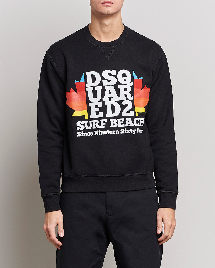 Herre | Sweatshirts | Dsquared2 | Surf Beach Sweatshirt Black