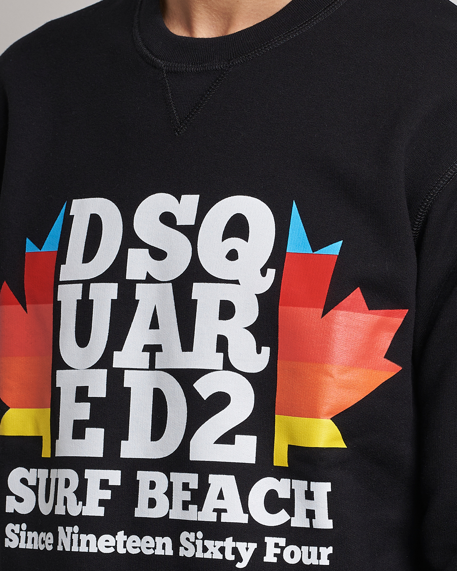 Herre | Trøjer | Dsquared2 | Surf Beach Sweatshirt Black