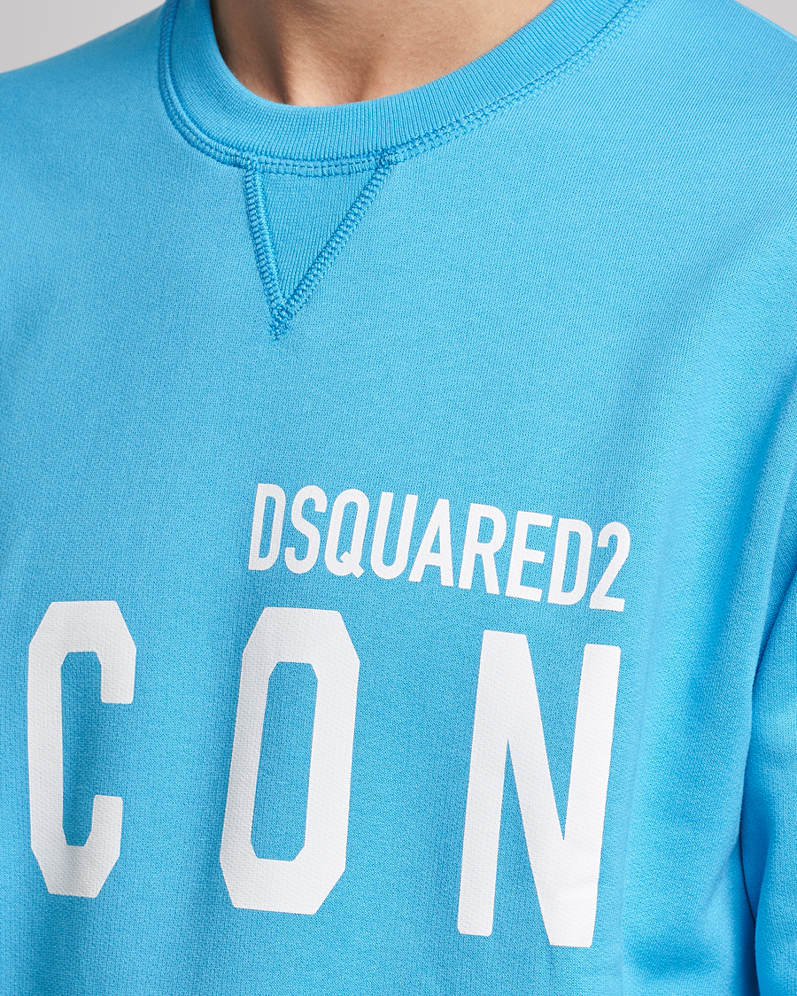 Herre | Trøjer | Dsquared2 | Icon Logo Sweatshirt Blue Miami