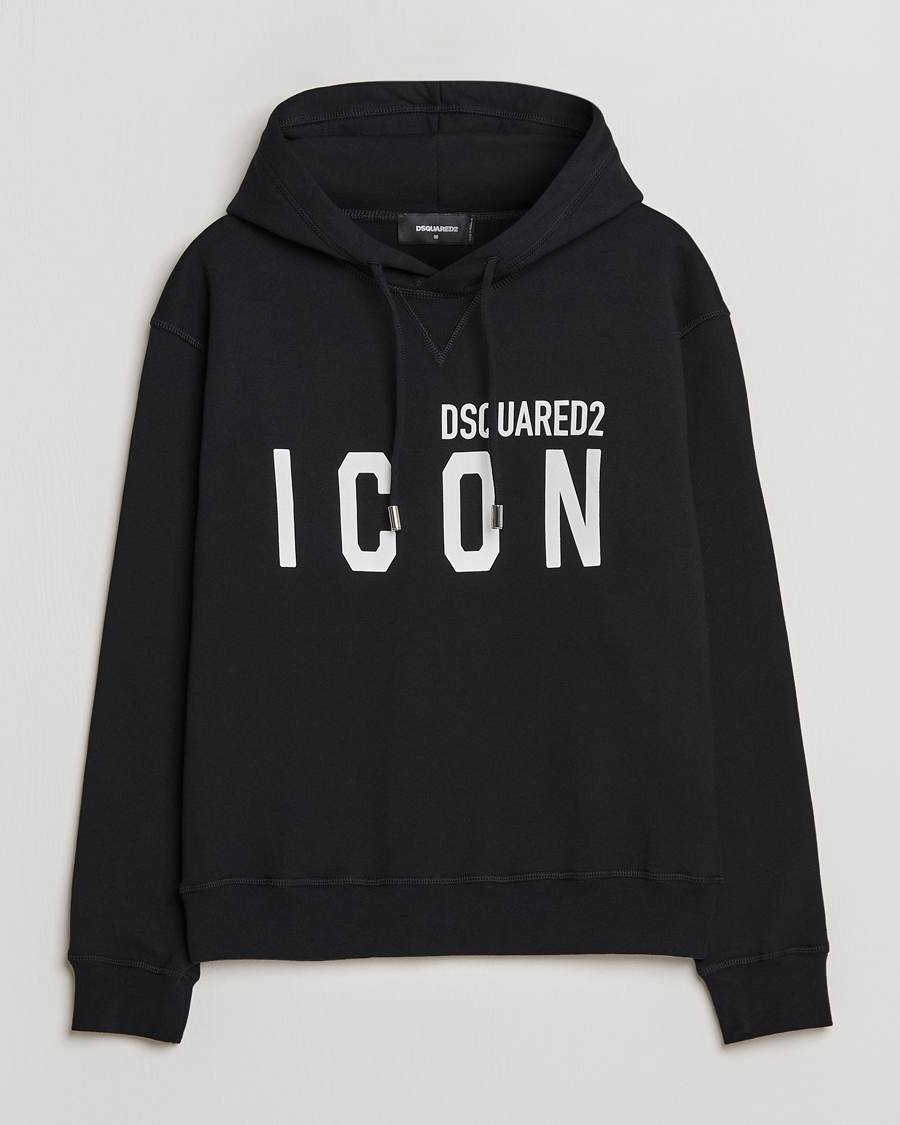 Herre | Trøjer | Dsquared2 | Icon Logo Hoodie Black