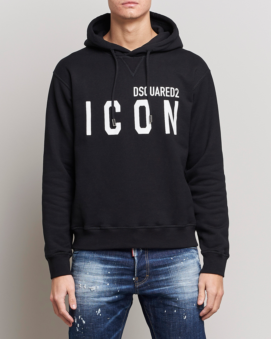 Herre | Trøjer | Dsquared2 | Icon Logo Hoodie Black