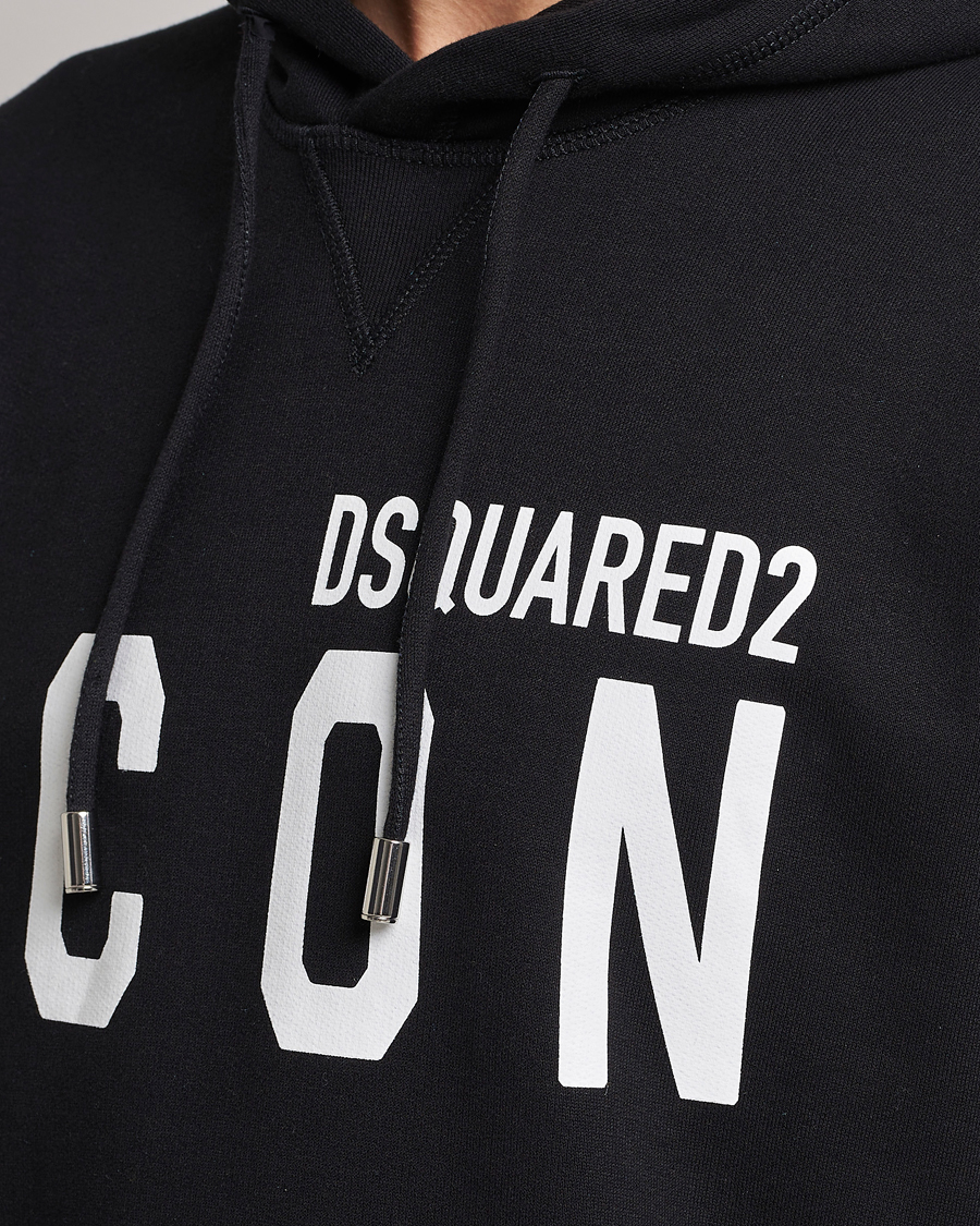 Herre | Trøjer | Dsquared2 | Icon Logo Hoodie Black