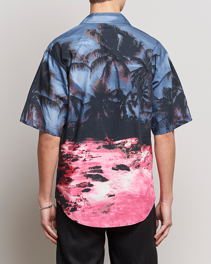 Herre | Skjorter | Dsquared2 | Palm Tree Bowling Shirt Purple