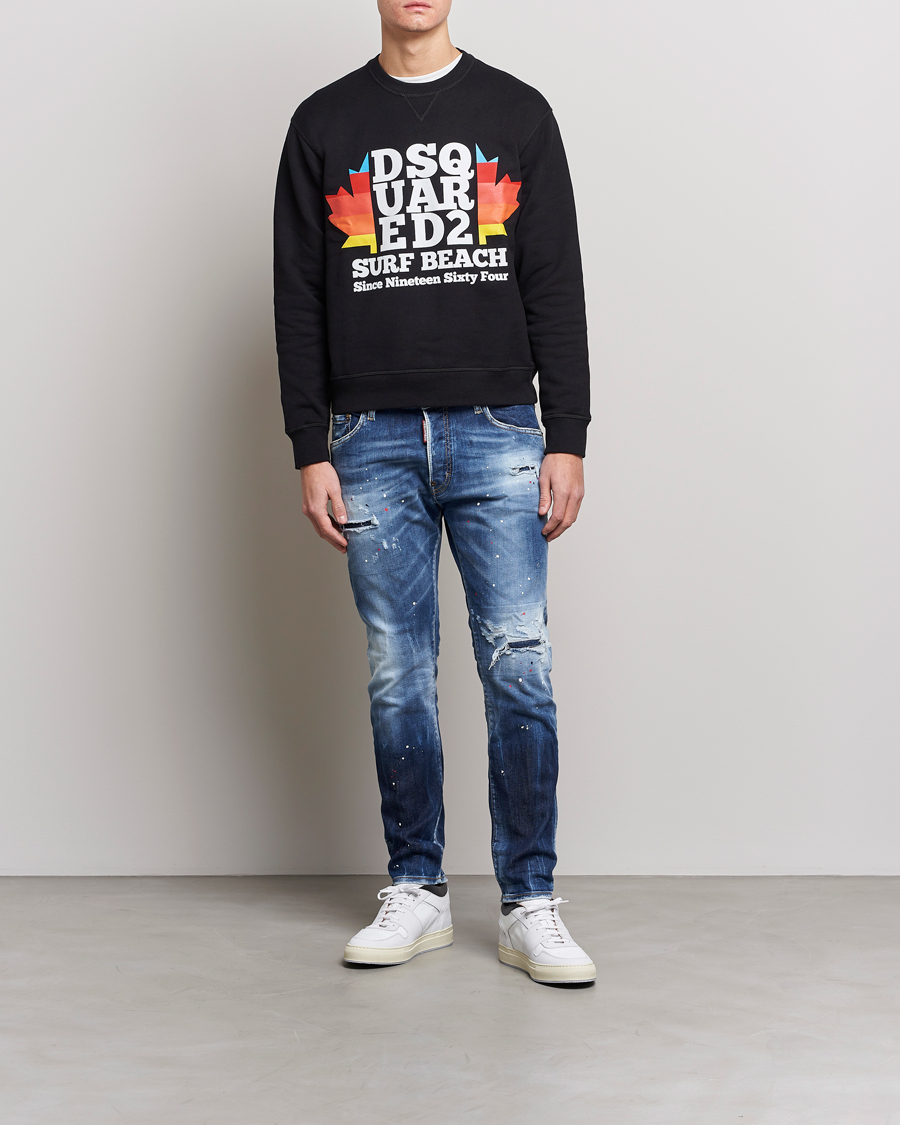 Herre | Jeans | Dsquared2 | Skater Jeans Deep Blue Wash