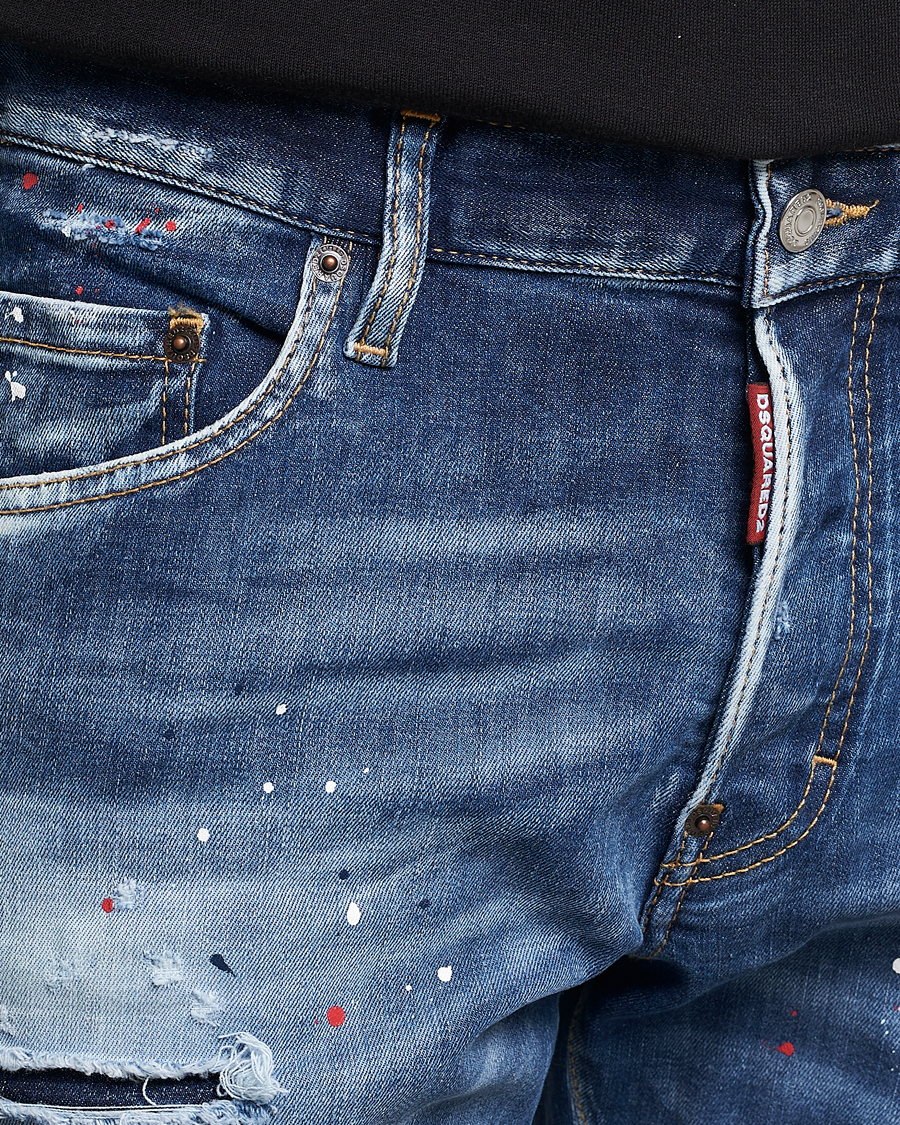Herre | Jeans | Dsquared2 | Skater Jeans Deep Blue Wash
