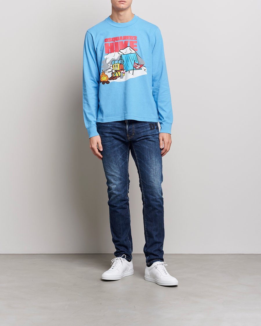 Herre | Jeans | Dsquared2 | Skater Jeans Dark Blue Wash