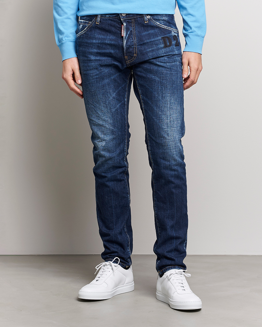 Herre | Blå jeans | Dsquared2 | Skater Jeans Dark Blue Wash