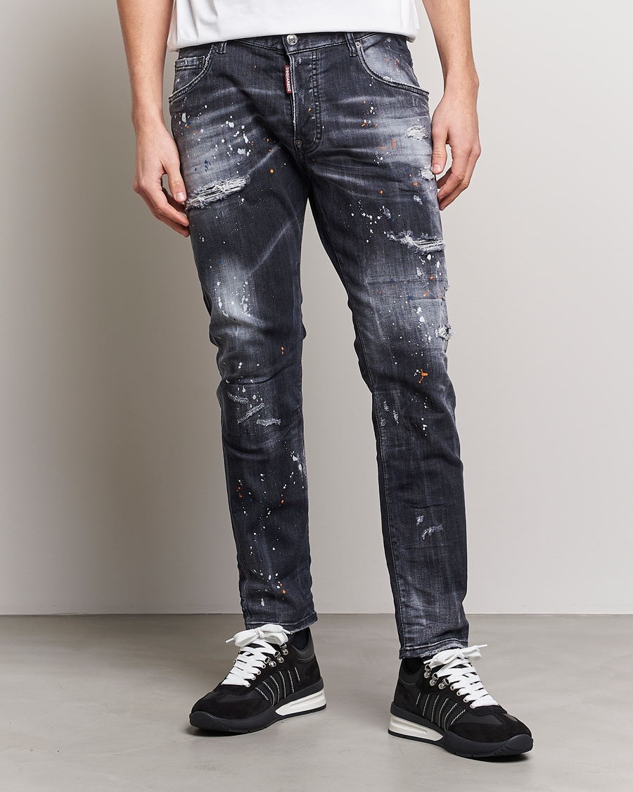 Herre | Sorte jeans | Dsquared2 | Skater Jeans Black Wash