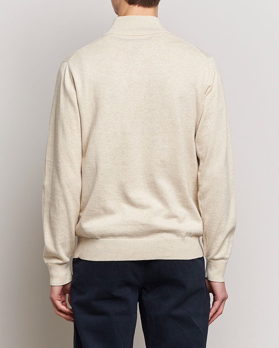 Herre | Trøjer | GANT | Classic Cotton Half Zip Ocra Melange