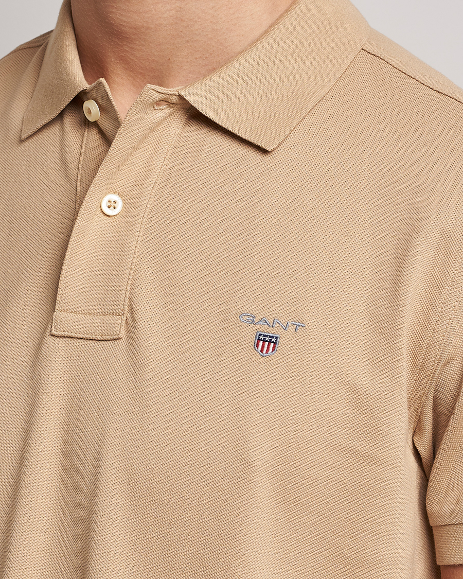 Herre | Polotrøjer | GANT | Original Pique Short Sleeve Rugger Hazelwood Beige
